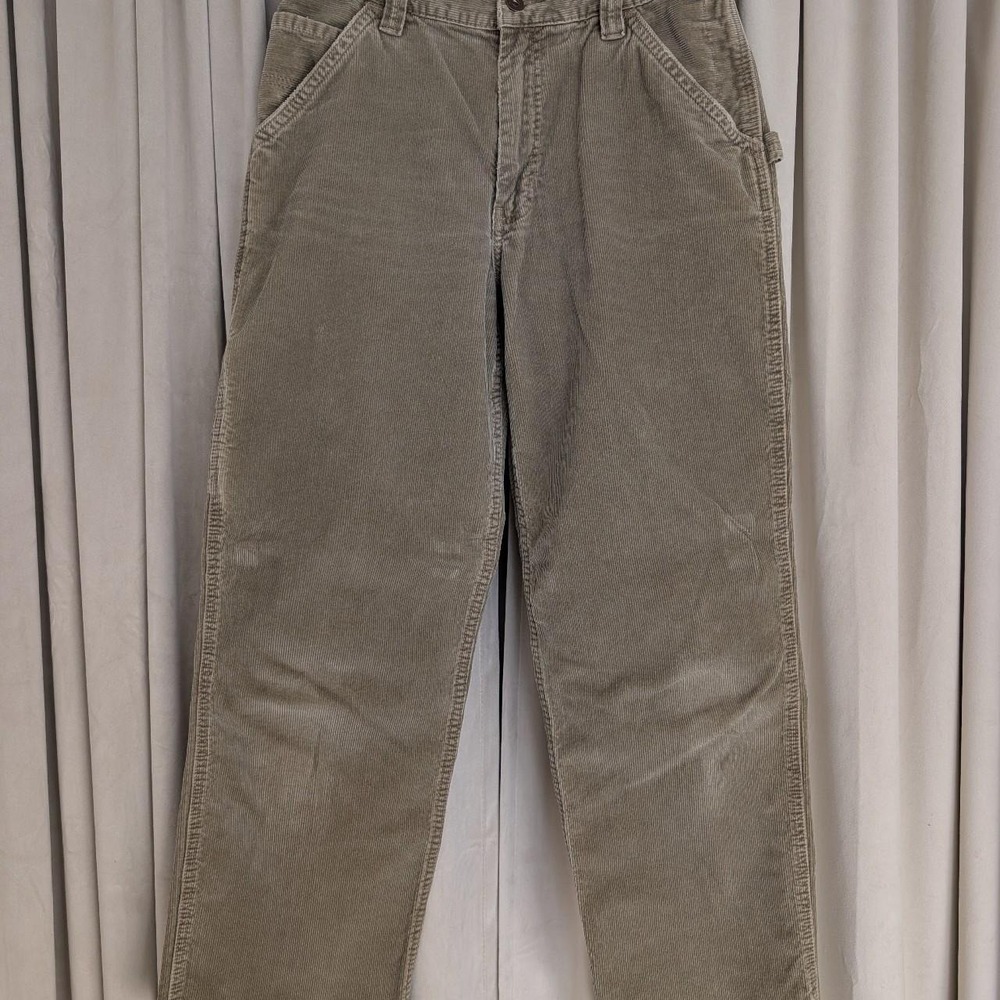 Womens Old Navy Tan Corduroy Cargo Pants 30x30 Excellent Vintage Utility